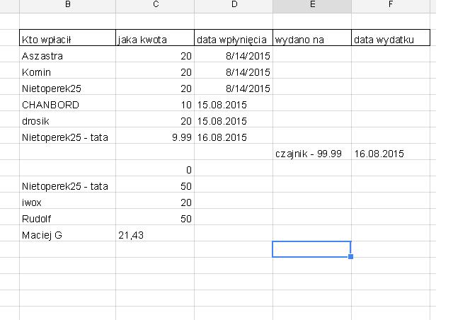 lista wpłat pani Dorota 22.08.JPG